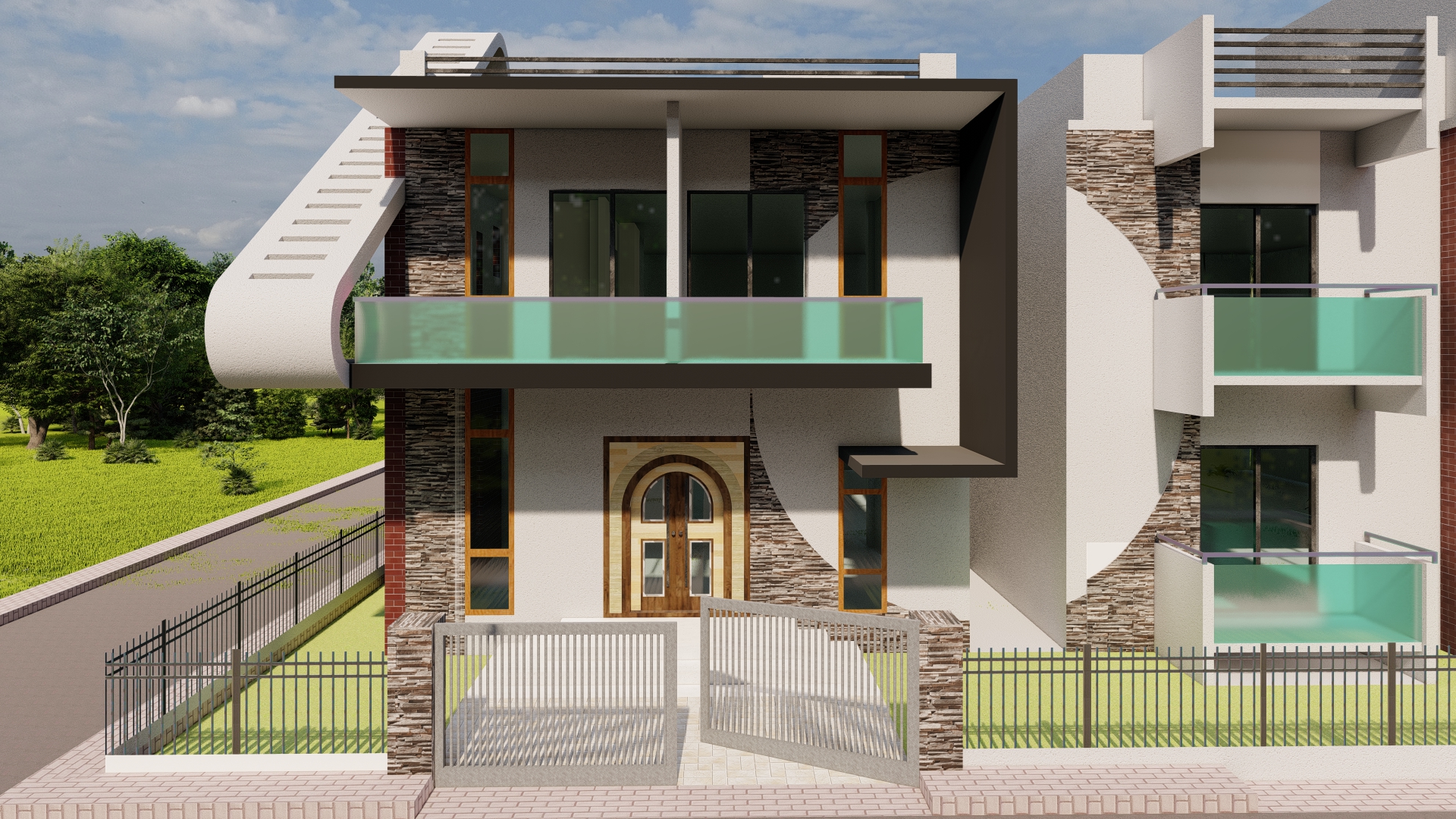 Modern Residential Complex - View 1